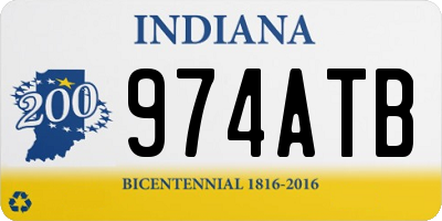 IN license plate 974ATB