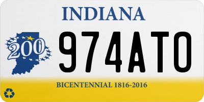 IN license plate 974ATO
