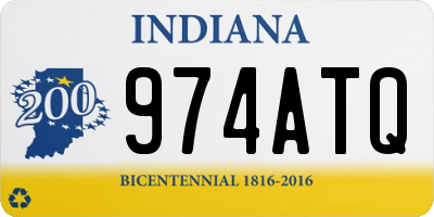 IN license plate 974ATQ