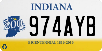 IN license plate 974AYB