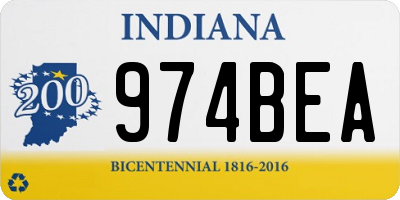 IN license plate 974BEA