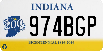 IN license plate 974BGP