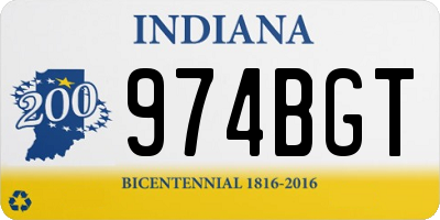 IN license plate 974BGT