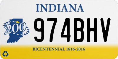 IN license plate 974BHV