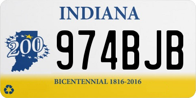 IN license plate 974BJB