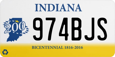 IN license plate 974BJS