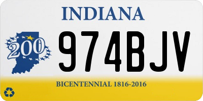 IN license plate 974BJV