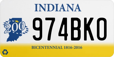 IN license plate 974BKO
