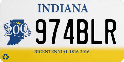 IN license plate 974BLR