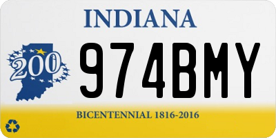 IN license plate 974BMY