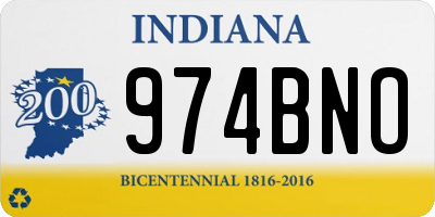 IN license plate 974BNO