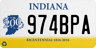 IN license plate 974BPA