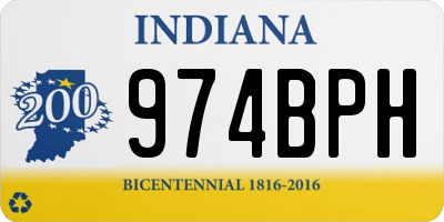 IN license plate 974BPH