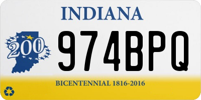 IN license plate 974BPQ