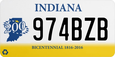 IN license plate 974BZB