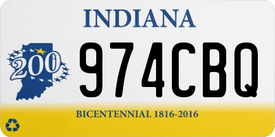 IN license plate 974CBQ