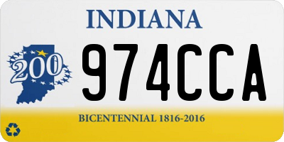 IN license plate 974CCA