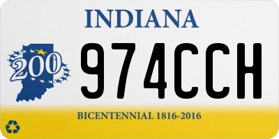 IN license plate 974CCH