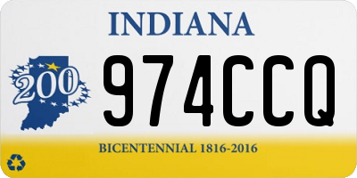 IN license plate 974CCQ