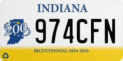 IN license plate 974CFN