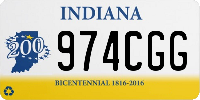 IN license plate 974CGG