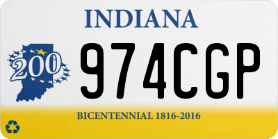 IN license plate 974CGP