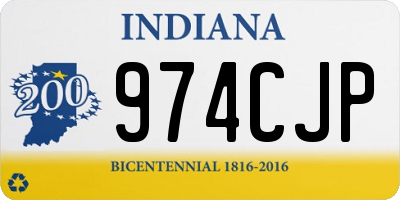IN license plate 974CJP