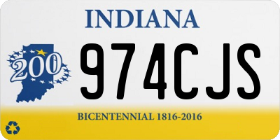IN license plate 974CJS