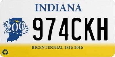 IN license plate 974CKH