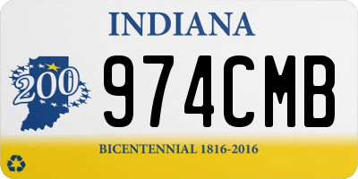 IN license plate 974CMB