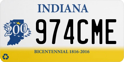 IN license plate 974CME