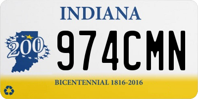 IN license plate 974CMN