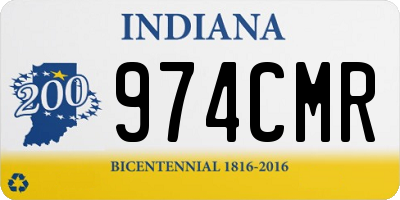 IN license plate 974CMR