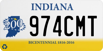 IN license plate 974CMT