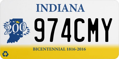 IN license plate 974CMY