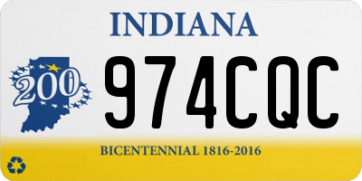 IN license plate 974CQC