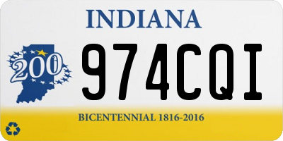 IN license plate 974CQI