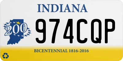 IN license plate 974CQP