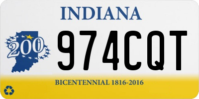 IN license plate 974CQT