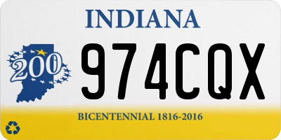 IN license plate 974CQX