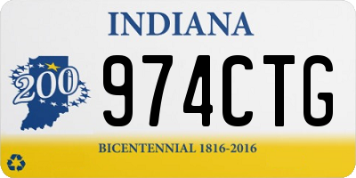 IN license plate 974CTG
