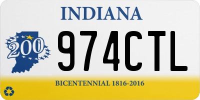 IN license plate 974CTL