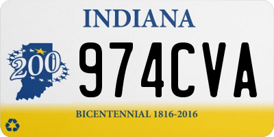 IN license plate 974CVA