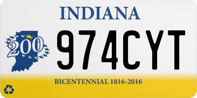 IN license plate 974CYT