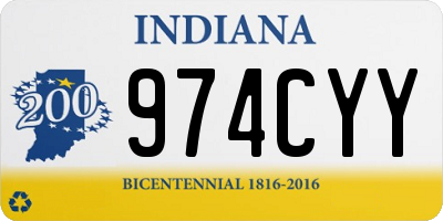 IN license plate 974CYY