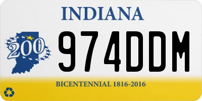 IN license plate 974DDM
