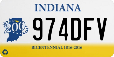 IN license plate 974DFV