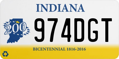 IN license plate 974DGT