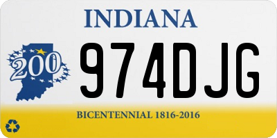 IN license plate 974DJG