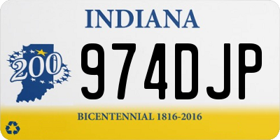 IN license plate 974DJP
